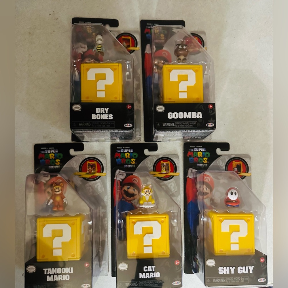 Super Mario Bros Movie 1” Mini Figure Wave 2 Set (5 Pack) new